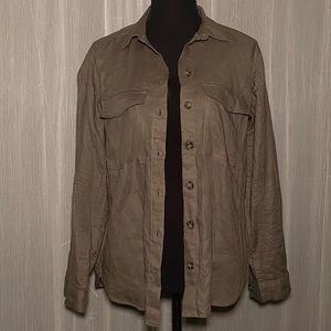 Dark Green Button Up Long Sleeve